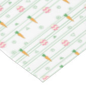 ニンジンと卵のストライプ テーブルクロス (アングル)