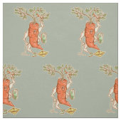 ニンジンと戦うおもしろい野菜 ファブリック (見本)