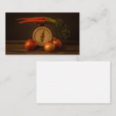 ニンジンと玉ねぎの静物詩 名刺 (正面/裏面)