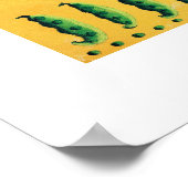 ニンジンと豆の絵 ポスター (角)