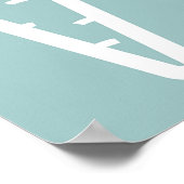 ニンジンのアイコンオレンジ色の白黒ポスター ポスター (角)