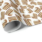 ニンジンのケーキのパターン ラッピングペーパー (ロールコーナー)