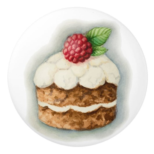 ニンジンのケーキ引出しノブ セラミックノブ (正面)