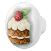 ニンジンのケーキ引出しノブ セラミックノブ (右)