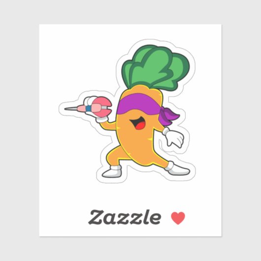 ニンジンのダーツダーツ シール (シート)