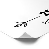 ニンジンのパッチベビー機器シンボルのポスター ポスター (角)