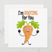 ニンジンのプリンのサポートカード ノートカード (正面/裏面)