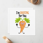 ニンジンのプリンのサポートカード ノートカード (正面/裏面インサイチュ)