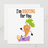 ニンジンのプリンのサポートカード ノートカード (正面/裏面)