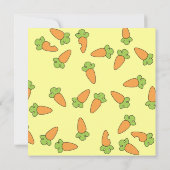 『ニンジンの一口』 招待状 (裏面)