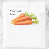 ニンジンの山 長方形シール (バッグ)