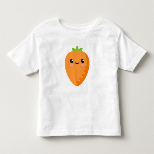 ニンジンの幼児Tシャツ トドラーTシャツ (正面)