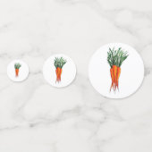 ニンジンの束オレンジ色の野菜ベジガーデン コンフェッティ (正面)