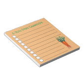 ニンジンの束オレンジ色の野菜ベジガーデン ノートパッド (アングル)