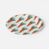ニンジンの束オレンジ色の野菜ベジガーデン ペーパープレート (アングル)