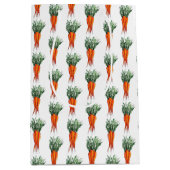 ニンジンの束オレンジ色の野菜ベジガーデン ミディアムペーパーバッグ (正面)