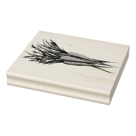 ニンジンの束オレンジ色の野菜ベジガーデン ラバースタンプ (スタンプ)