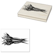 ニンジンの束オレンジ色の野菜ベジガーデン ラバースタンプ (押印)