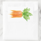 ニンジンの束 長方形シール (バッグ)