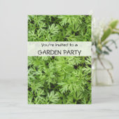 ニンジンの葉のオーダーメイドガーデンパーティー招待状 招待状 (スタンド正面)