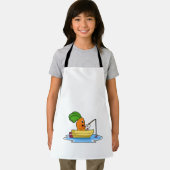 ニンジンをボートで魚釣りで魚釣り棒 エプロン (インサイチュ)