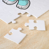 ニンジンをロケットにしたウサギ ジグソーパズル (側面)