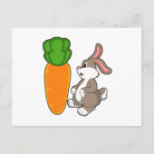 ニンジンを持ったウサギ (2).PNG ポストカード (正面)