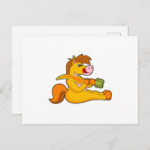 ニンジンを持った馬 ポストカード (正面/裏面)