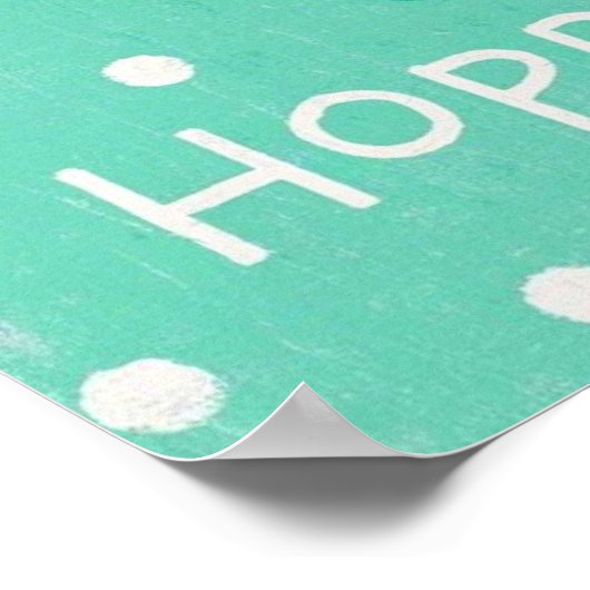 ニンジンを持つ漫画のバニー、水玉模様 ポスター (角)