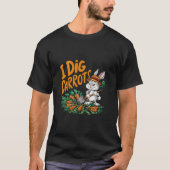 ニンジンを掘る Tシャツ (正面)