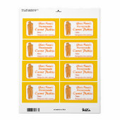 ニンジンカスタムの漬物の瓶ラベルパーソナライズされた ラベル (フルシート)