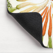 ニンジンカラフル野菜レインボパターンガーデン マウスパッド (コーナー)