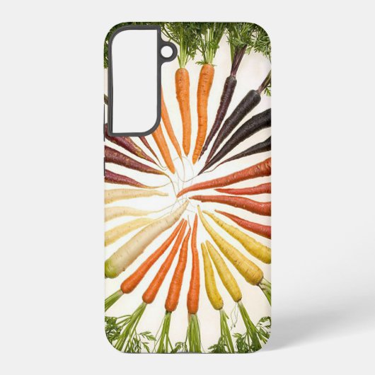ニンジンカラフル野菜レインボパターンガーデン SAMSUNG GALAXYケース (裏面)