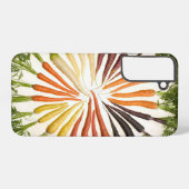 ニンジンカラフル野菜レインボパターンガーデン SAMSUNG GALAXYケース (裏面横)