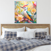 ニンジンギョクドリファンタジー鳥 キャンバスプリント (インサイチュ (寝室))