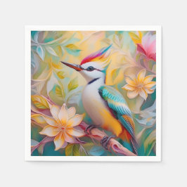 ニンジンギョクドリファンタジー鳥 スタンダードカクテルナプキン