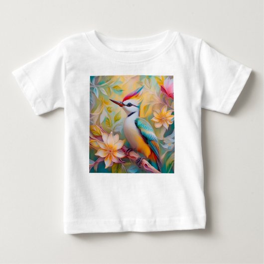 ニンジンギョクドリファンタジー鳥 ベビーTシャツ (正面)