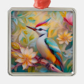 ニンジンギョクドリファンタジー鳥 メタルオーナメント (正面)