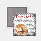 ニンジンケーキのレシピ マグネット (正面/裏面)
