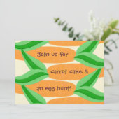ニンジンケーキ及び卵狩り復活招待状 招待状 (スタンド正面)
