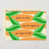 ニンジンケーキ及び卵狩り復活招待状 招待状 (正面/裏面)