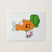 ニンジントランプのポーカーとトランプのポーカーカード ジグソーパズル (横)