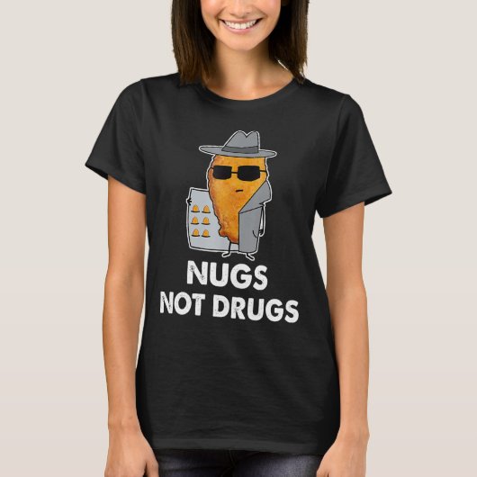 ニンジンナゲットをドラッグしない Tシャツ (正面)
