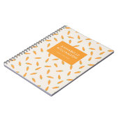 ニンジンパーソナライズされた野菜 ノートブック (左側)