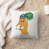 ニンジン交通監視人駐車チケット クッション (ブランケット)