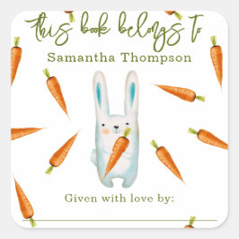 ニンジン入りバニー – この本は次のものだ スクエアシール