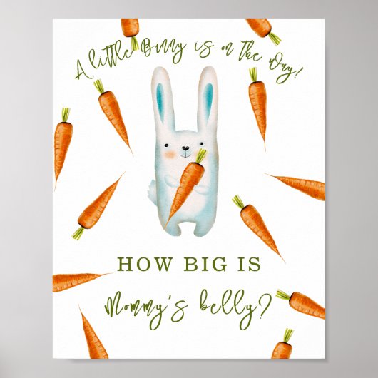 ニンジン入りバニー – ママの腹の大きさ ポスター (正面)