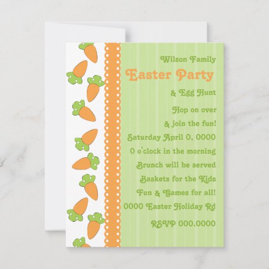 ニンジン園 招待状 (正面)