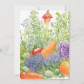 ニンジン夢ベイビーシャワー 招待状 (裏面)