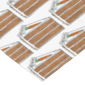 ニンジン層ケーキクリームチーズつや消しデザート テーブルクロス (アングル)